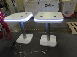 (2) MOD-1458 Charging Tables with LED Accent Lights